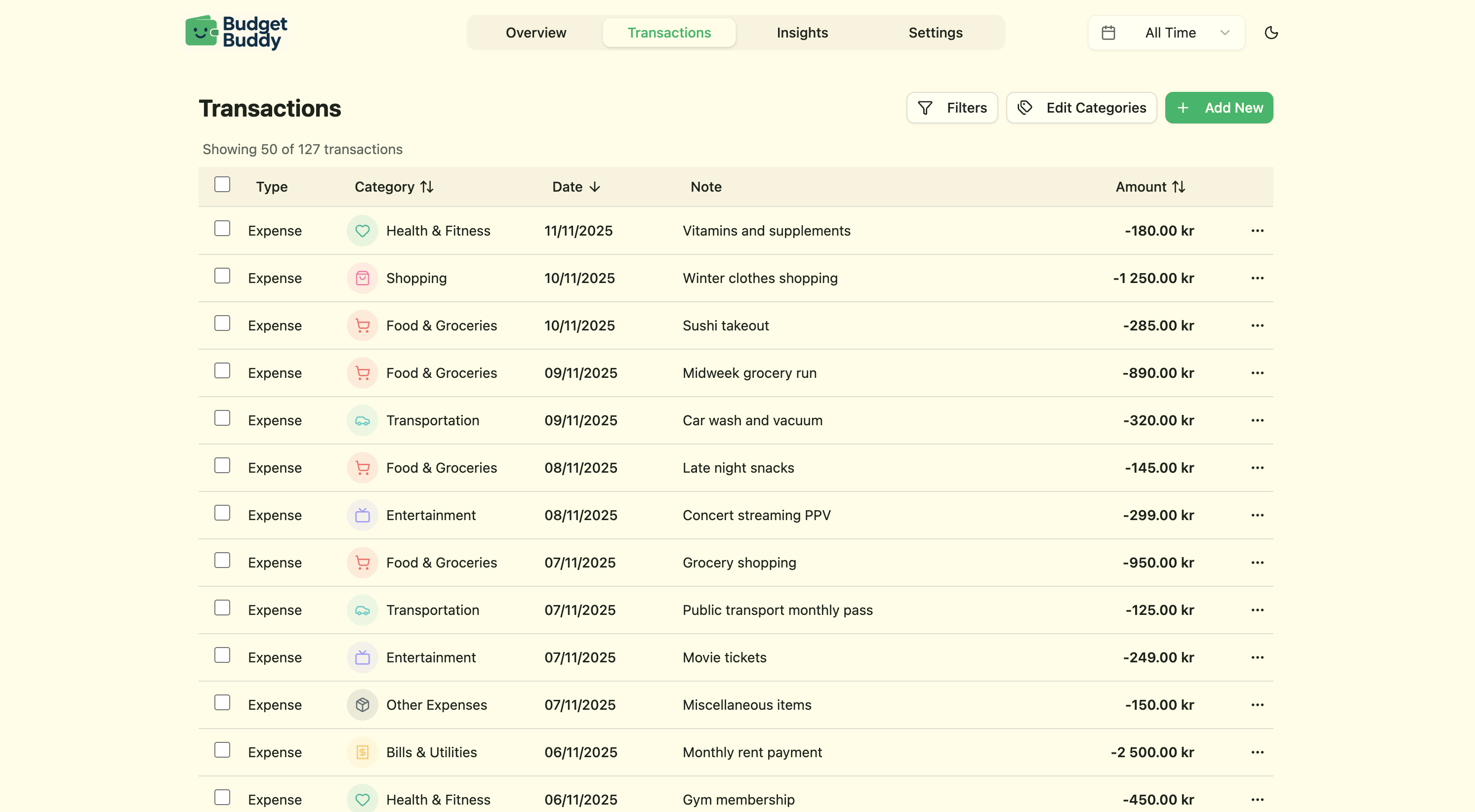 budgetbuddy screenshot 2